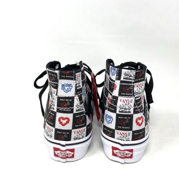 💖MEGA SALE💖VANS SK8-HI Tapered Love Black Men’s High Top Canvas   VN0A4U16B0A - Picture 5 of 7
